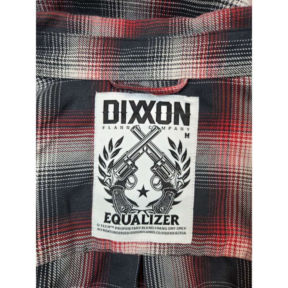 Dixxon Equalizer Flannel Shirt Womens Medium Red / Gray Plaid - Picture 6 of 9